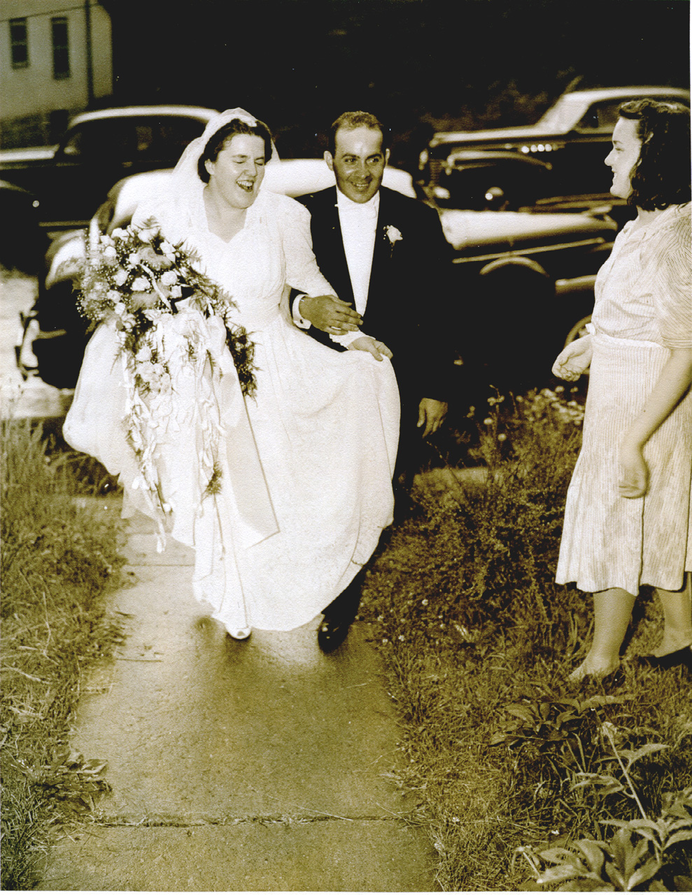 41-06-29, 04, Wedding, Blanche Klingelstein and Joe Bruno