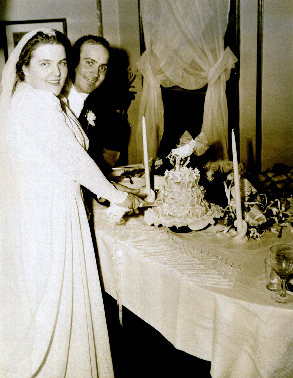 41-06-29, 06, Wedding, Blanche Klingelstein and Joe Bruno