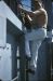 45-05-16, 06, Gaudette going up ladder to Flying Bridge