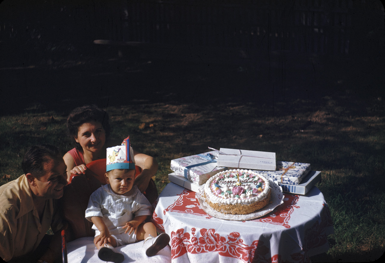46-08-11, 08, Joe, Millie and Johnnie Rotio 1st Birthday