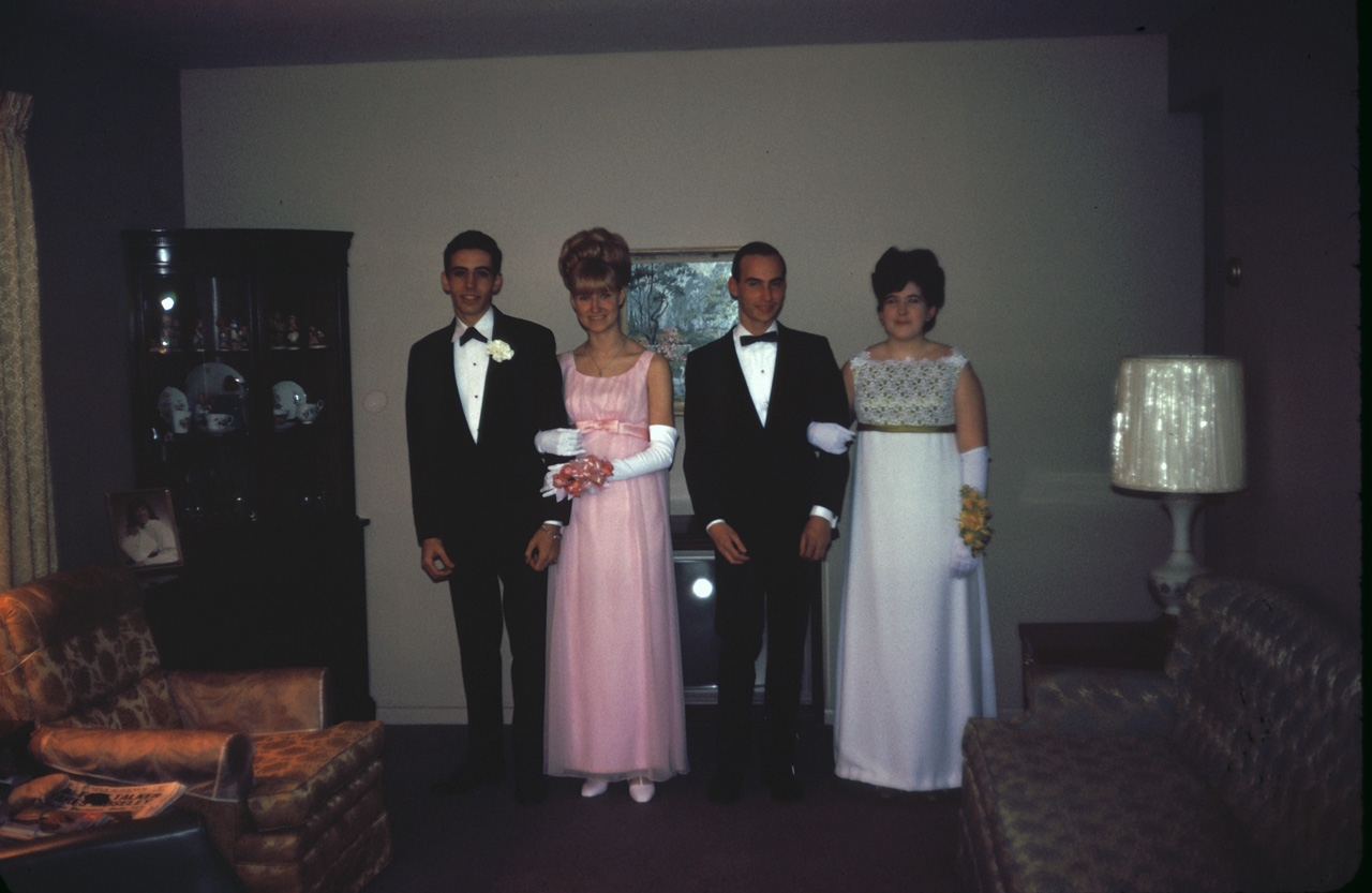 68-03-22, 02, Senior Ball, Ray & Carol, Dave, Roy & Janice, S
