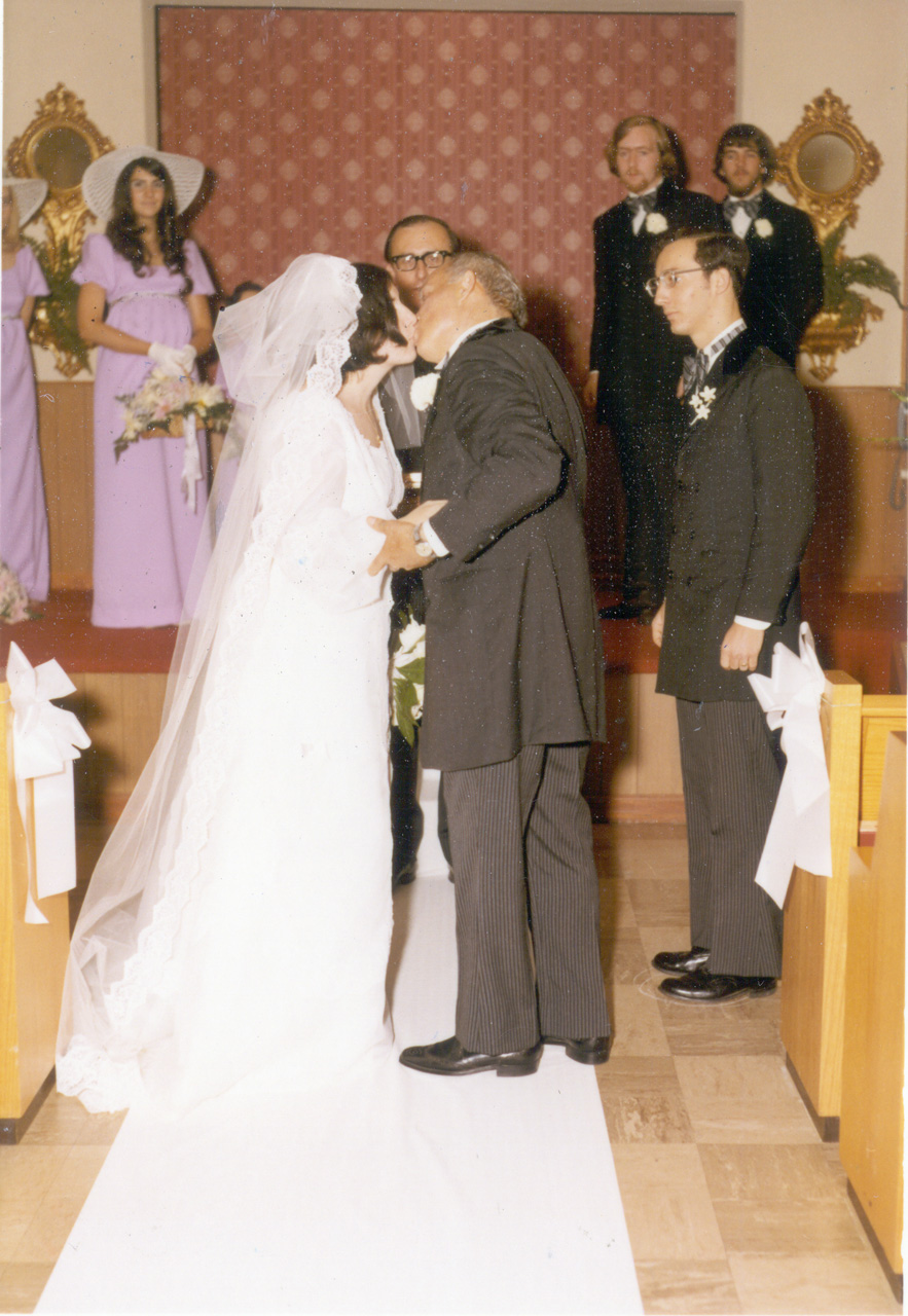 71-06-12, 008, Janice, Joe, and Bob, Janice's Wedding