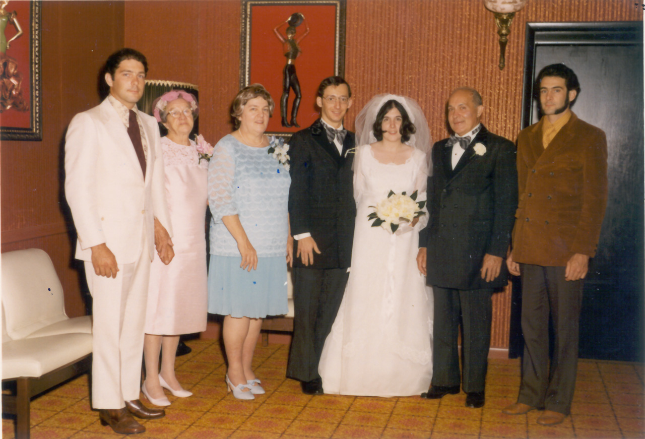 71-06-12, 015, Frank, Nan, Blanche, Bob, Janice, Joe, Gerry, Janice's Wedding